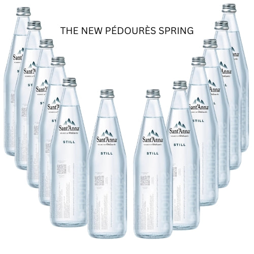 Acqua Sant'Anna Pédourès Spring Natural Still Mineral Water | Glass 12X75cl | WATER FOR BABIES