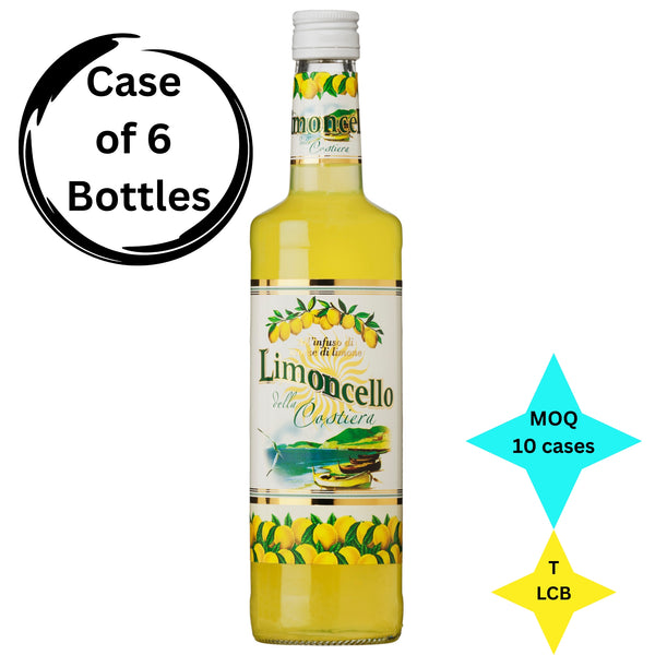 LIMONCELLO DELLA COSTIERA 6X70cl - Price X bottle £9.66 - MOQ 10 Cases