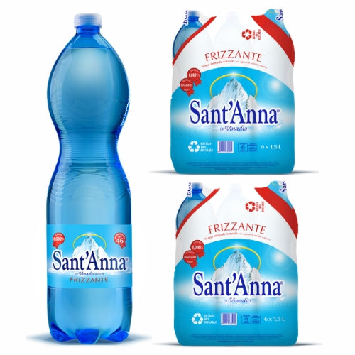 Acqua Sant'Anna Natural Sparkling Mineral Water | 12 X1.5L