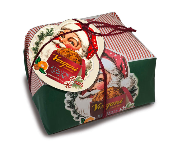 Vergani Milano Traditional Milanese Panettone 500g | Santa Claus Collection