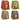 Vergani Milano Gift Box Mignon in Elegant Cardboard Box | Classic Panettone 100g + Pear&Chocolate Panettone 100g + Chocolate Panettone 100g + Pandoro 80g | 380g