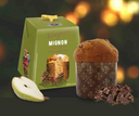 Vergani Milano Gift Box Mignon in Elegant Cardboard Box | Classic Panettone 100g + Pear&Chocolate Panettone 100g + Chocolate Panettone 100g + Pandoro 80g | 380g