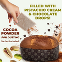 Vergani Milano Pistachio cream & Chocolate drops Panettone Gourmet 750g