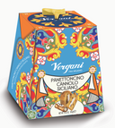 Vergani Milano Mini Panettone Sicily Trip Gift Box in Elegant Cardboard Box | Classic + Limoncello + Pistachio + Cannolo Panettoncino | 4X100g