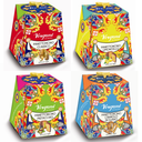 Vergani Milano Mini Panettone Sicily Trip Gift Box in Elegant Cardboard Box | Classic + Limoncello + Pistachio + Cannolo Panettoncino | 4X100g