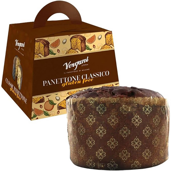 Vergani Milano Gluten Free Classic Panettone 600g in Elegant Cardboard Box