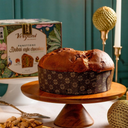 Vergani Milano Dubai style Chocolate Panettone with Pistachio cream & Kadayif 800g in Elegant Cardboard Box