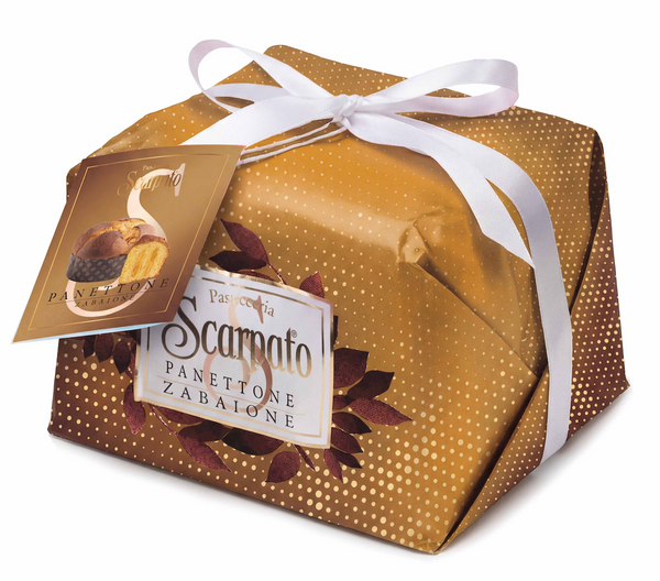 Scarpato Zabaione Panettone filled with Zabaglione Cream 750g