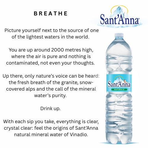 Acqua Sant'Anna Natural Still Mineral Water | 6 X1.5L | WATER FOR BABIES