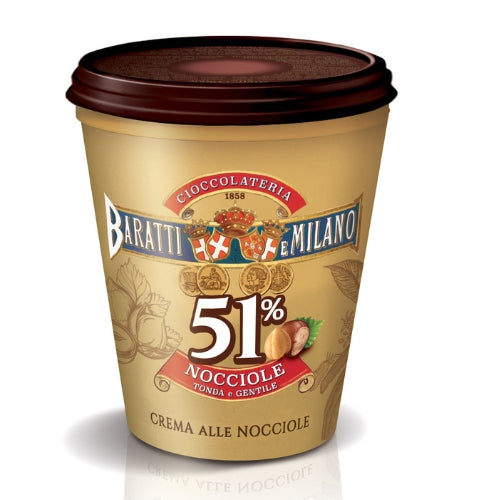 Premium Hazelnut Chocolate Spread Cream BARATTI 200g