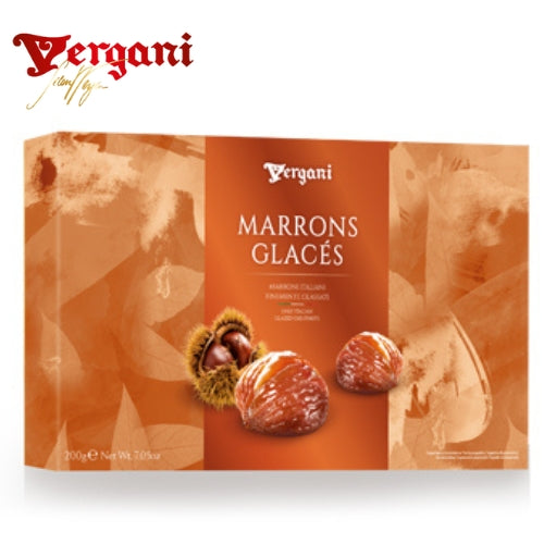 Vergani Whole Marrons Glaces Gift Box 200g