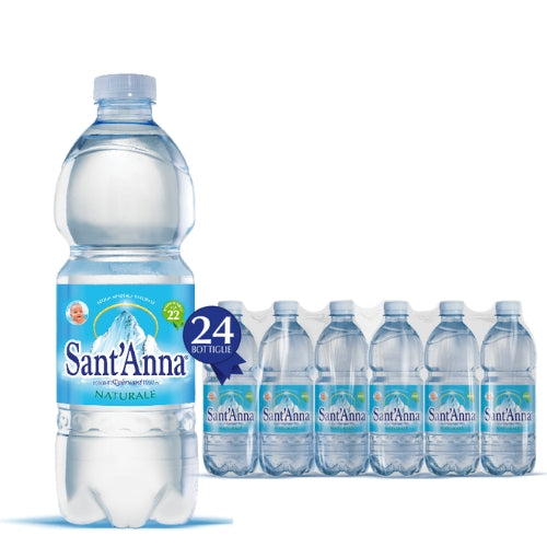 Acqua Sant'Anna Natural Still Mineral Water | 24X500ML| WATER FOR BABIES.