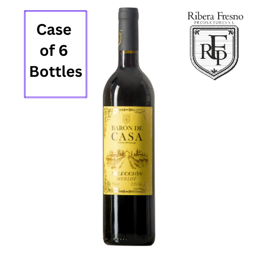 Baron de Casa Seleccion Merlot 6X75cl 13.5% Vol. Vintage 2023