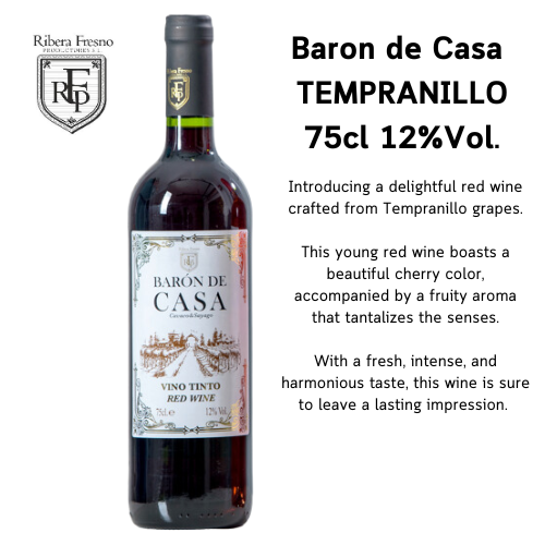 Baron de Casa Tempranillo 12X75cl 12%Vol.