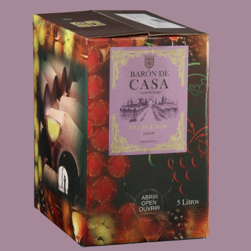 Baron de Casa Seleccion Syrah Bag in Box 5Lt 13.5% Vol. Vintage 2023