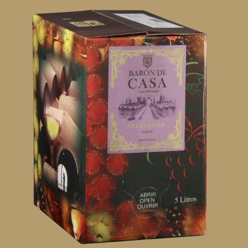 Baron de Casa Seleccion Syrah Bag in Box 5Lt 13.5% Vol. Vintage 2023