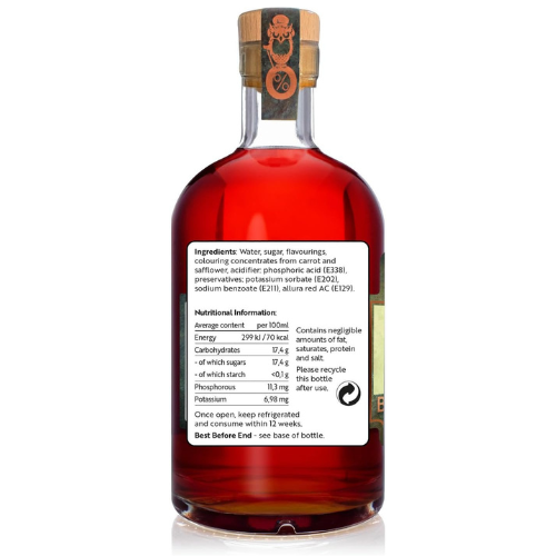 ANON Non Alcoholic Bittersweet Aperitif 70cl