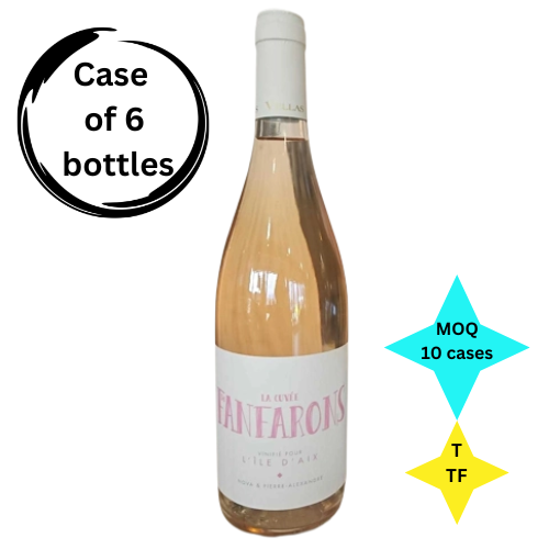 IGP PAYS D’OC La Cuvée Fanfarons rosé 2022 Grenache Noir 6X75cl 12.5%Vol. MOQ 10 Cases