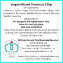 Premium Vergani Whole Marrons Glaces Gift Box 230g