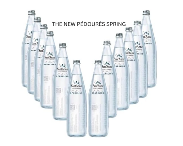 Acqua Sant'Anna Pédourès Spring Natural Sparkling Mineral Water | Glass 12X75cl