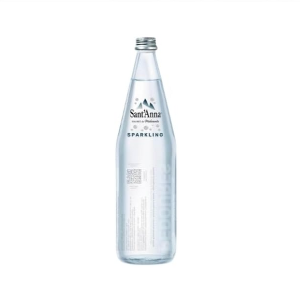 Acqua Sant'Anna Pédourès Spring Natural Sparkling Mineral Water | Glass 12X75cl
