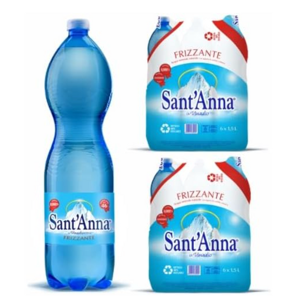 Acqua Sant'Anna Natural Sparkling Mineral Water | 12 X1.5L