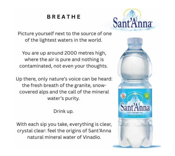 Acqua Sant'Anna Natural Still Mineral Water | 24X500ML | WATER FOR BABIES