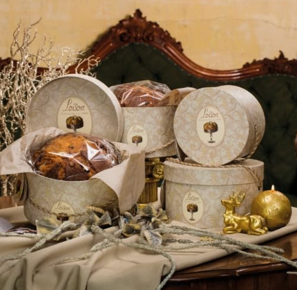 Panettone Classico 500g Frutta Loison Cappelliera (Hatbox) + Free Shopper