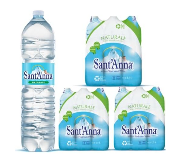Acqua Sant'Anna Natural Still Mineral Water | 18 X1.5L | WATER FOR BABIES