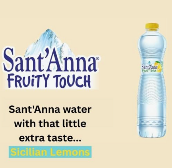 Sant'Anna Fruity Touch Sicilian Lemon Still Flavoured Water Multipack 6x1.5L