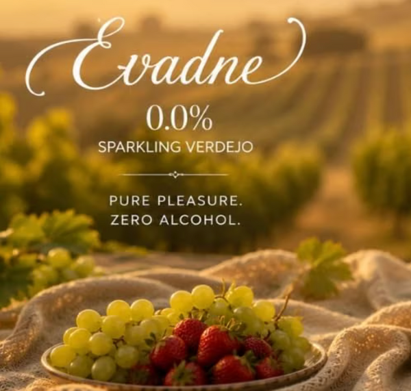 Evadne - Non Alcoholic Sparkling Wine | Spanish Verdejo Grape 6X75cl 0.00%