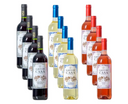 Baron de Casa Tasting Box 12X75cl 12% Vol. | 4 Red Tempranillo + 4 Rosè Blend + 4 White Blend